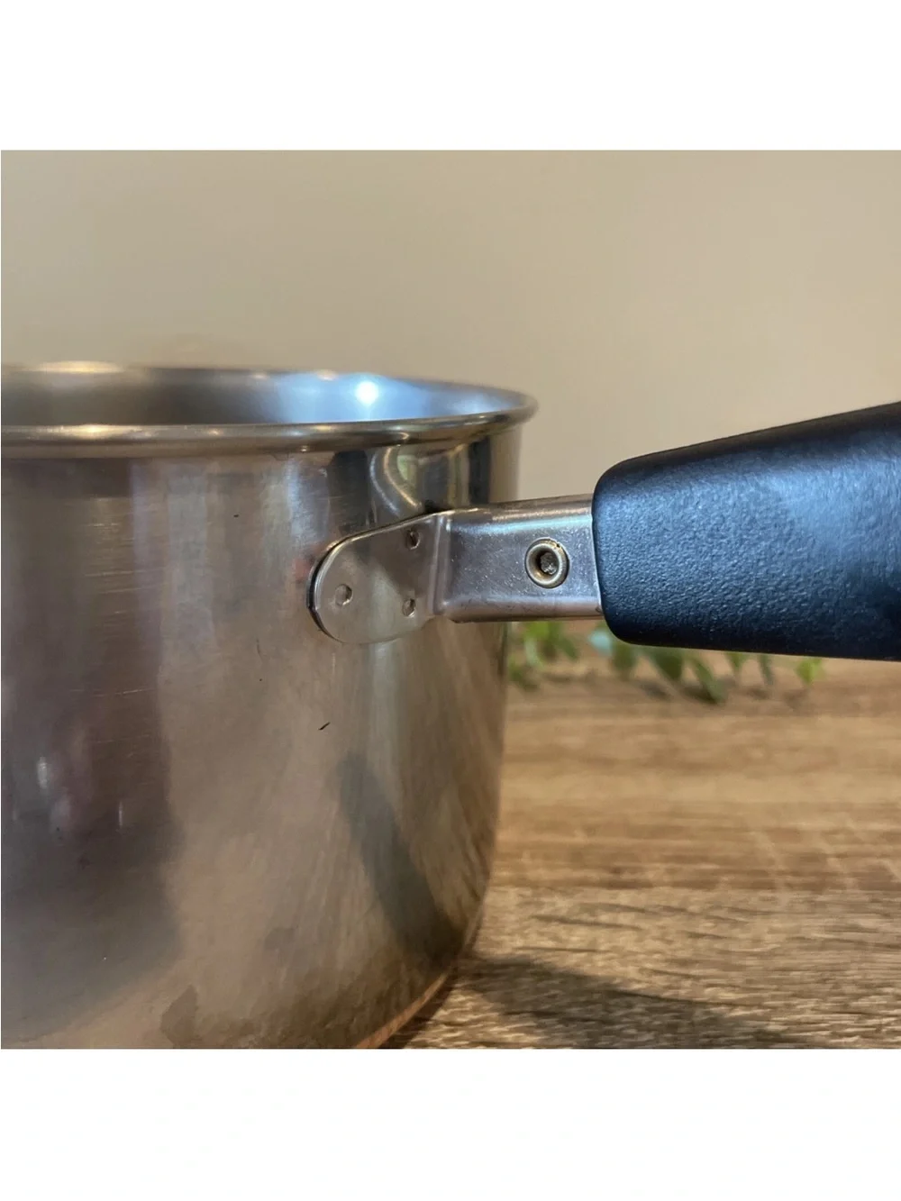 Revere Ware 2 Qt Copper Bottom Saucepan Pot USA Vintage No Lid Cookware